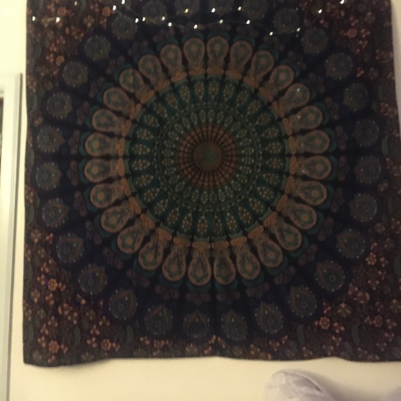 Mándala blue tapestry - Picture 2 of 4